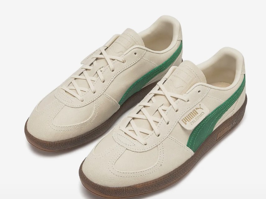 PUMA Palermo Aged Vintage OG men's shoes 402854-05 ivory green SUEDE image 3