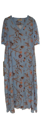 MOSH MOSH MAXI DRESS BLUE SIZE XL SUMMER DRESS EXCELLENT