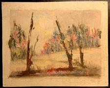 VINTAGE ABSTRACT  Landscape No 1