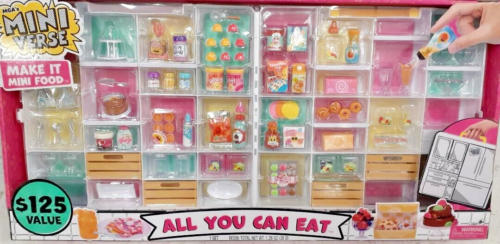 NEUF MGA's Miniverse Make It All You Can Eat - Ensemble alimentaire miniature en résine à faire soi-même 2023 - Photo 1/11