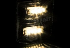 For Ford F250 F350 F450 Superduty Clear Side Mirror Amber LED Turn Signal Lights