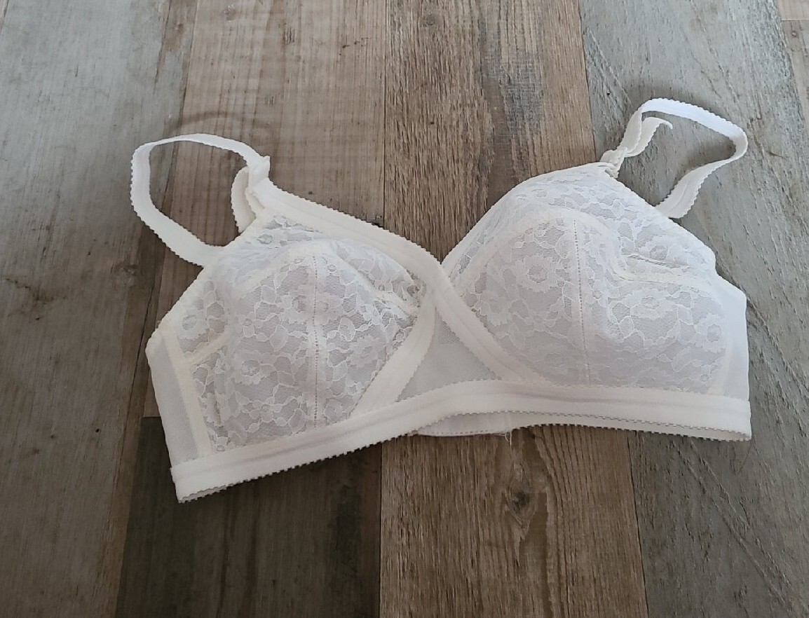 Vintage 60s 70s JC Penneys White Cross Front Bra 36c Brassiere Nwot eBay