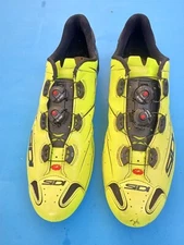 SiDi SHOT Carbon Vent 48 EU / 12.5 US mens road shoes 3-bolt Hi-Vis neon Yellow