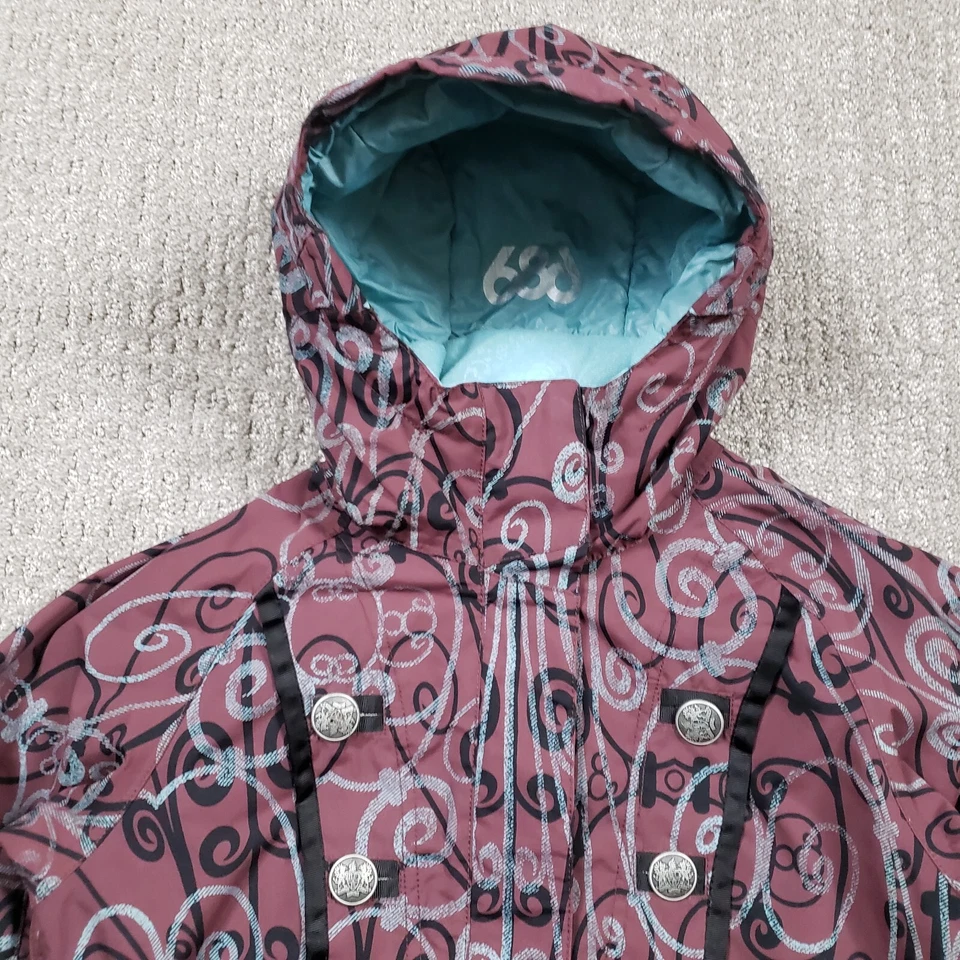 686 Chaqueta Mujer XS Manual Púrpura Snowboard Invierno Deportes Forrada de Vellón Foto 2 de 4