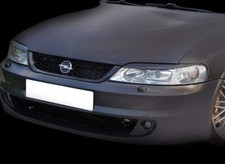 Vauxhall Opel Vectra B Head Light Brows Covers Eyebrows Black ABS Tuning