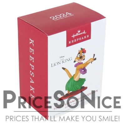 Hallmark Keepsake 2024 Disney The Lion King Timon's Dancing Diversion Ornament