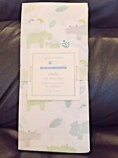 NEW Pottery Barn Kids Charlie Hippo Crib Fitted Sheet, Animals, SOLD OUT Unisex