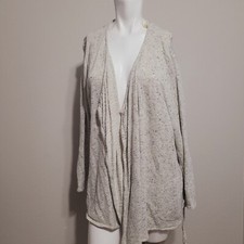 Pure J. Jill Large cardigan sweatshirt open front stretch lightweight cotton