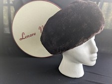 Vintage Lenore Marshall NY Fur Hat With Original Hat Box
