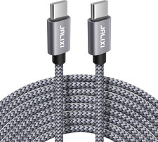 20FT USB C to C Cable, Extra Long C Cable Fast Charging, 20ft, Grey