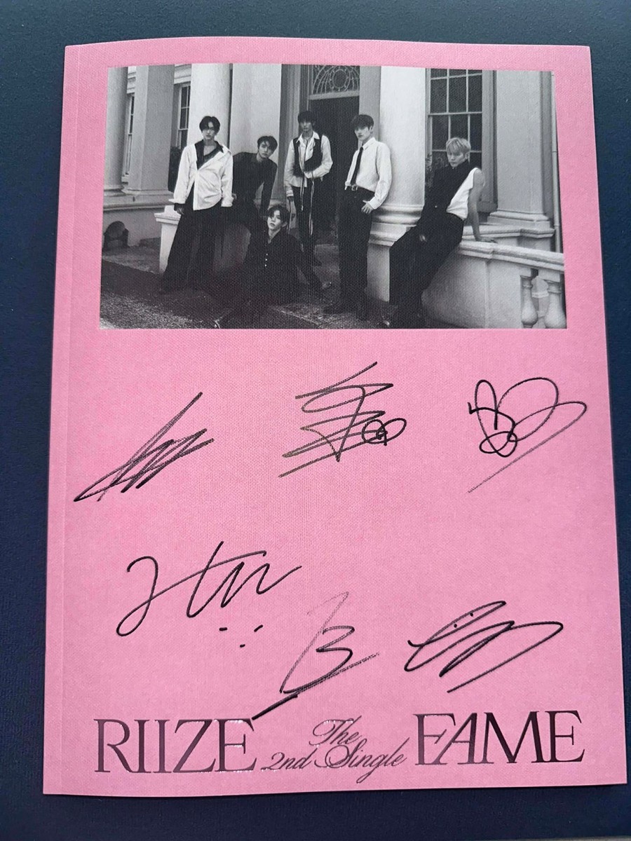 With pob) RIIZE OFFICIAL AUTOGRAPH SIGNED FAME ALBUM | eBay