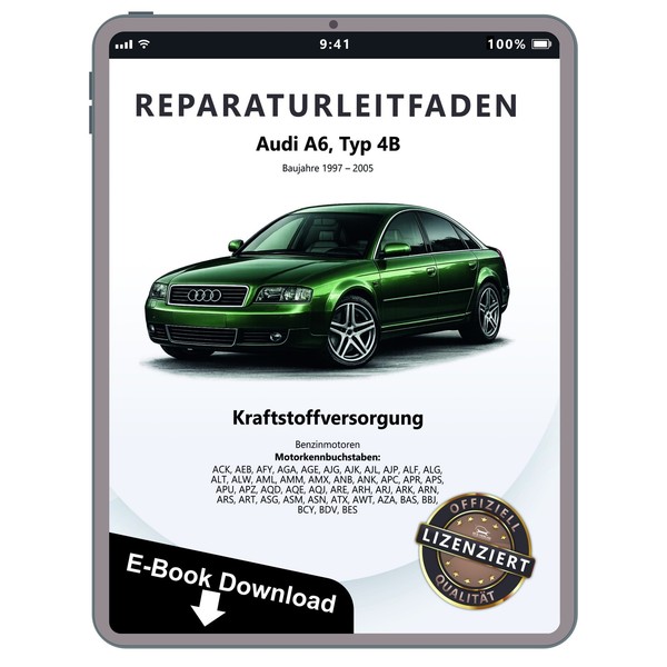 Audi A6 4B 1997-2005 Kraftstoffversorgung Benzin Werkstatthandbuch Pdf Datei-image