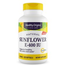 Healthy Origins Sonnenblume Vitamin E, 400iu 120 Weichkapseln, Haut & Immunität USA *