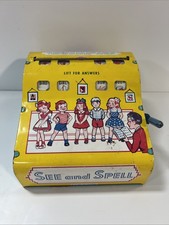 Vintage Wolverine Educational Tin Toy Lithograph See and Spell Game