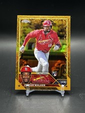 2023 Topps Chrome Gilded Collection Jordan Walker /99 Cardinals Rookie RC #120