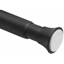 Amazon Basics Shower Curtain Tension Rod, 36-54", Black
