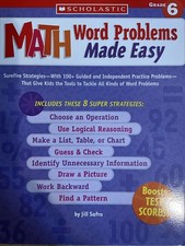 Scholastic Math Word Problems Made Easy Grade 6