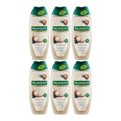 Palmolive Wellness Nourish Shea Butter Extract Shower Gel, 500ml (Pack of 6)