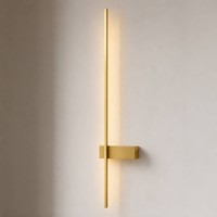 Lindby LED Wandleuchte, Wandlampe Innen 'Natsumi' (Modern) In Gold / Messing Aus