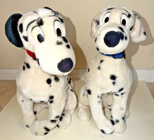 Vintage Walt Disney Company 101 Dalmatians Pongo  Perdita 15" Sitting Plush