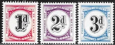Southwest Africa Scott# J1-3 MH
