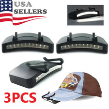 3x Ultra Bright Hand Free LED Clip on Cap Light for Fishing Camping Baseball Cap