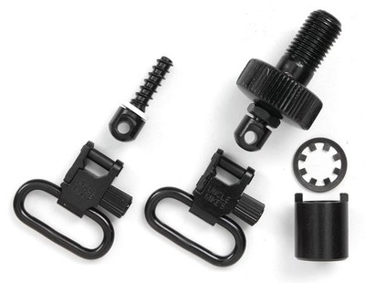 Uncle Mike's Quick Detach Moss 500 Bolt Set Sling Swivels Blued 1-Inch Black