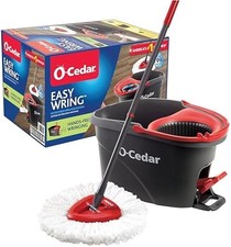 O-Cedar EasyWring Microfiber Spin Mop, Bucket...
