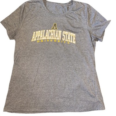 Gildan Appalachian State University Mountaineers T-Shirt Gray Womens Medium