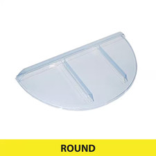 39 In. W X 17 In. D X 2-1/2 In. H Economy round Flat Window Well Cover