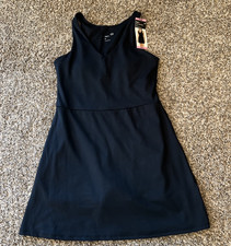 GapFit Women's Active Tank Dress Size Small Black Shorts Lined