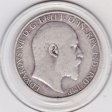 1907  King  Edward  VII  Florin  (2/-)  Silver (92.5%)  Coin