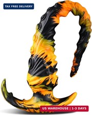 Long Tentacle Dildo Butt Plug, 13.6" Fantasy Monster Anal Dildo for Long-Term We