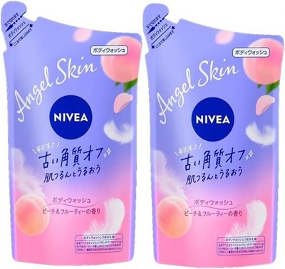 Nivea Angel Skin Body Wash Peach Fruity Scent 360ml x 2 Japan