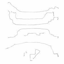 For 1986-1987 Chevrolet Corvette Complete Brake Line Kit Stainless Cbk0223ss For 1986-1987 Chevrolet Corvette Complete Brake Line Kit Stainless Cbk0223ss