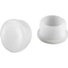 Do it 7/8 In. White Round Plastic Replacement Patio Furniture Cap (4-Pack) SIM
