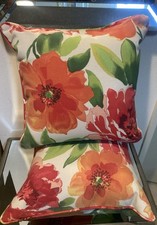 Outdoor Waterproof Square Toss Pillows 16" x 16" Set of 2 or 4 Read Price NEW