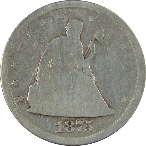 1875 S Seated Liberty Twenty Cent Piece G Good Details SKU:CPC0940