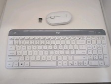 Logitech MK470 Slim Wireless Keyboard and M340 Mouse Combo W/Dongle - White