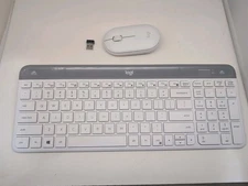 Logitech MK470 Slim Wireless Keyboard and M340 Mouse Combo W/Dongle - White 