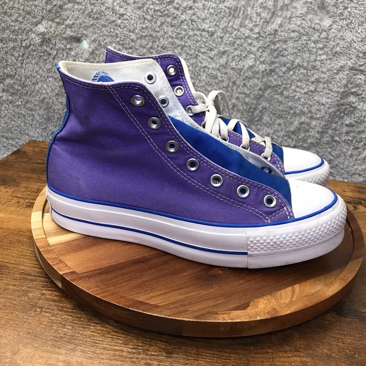 ⭐Converse Chuck Double Stack Platform 7.5 Mens shoes Sneaker Blue Purple A16064C Converse Sneakers Chuck Taylor All Star Lift Double Stack in  main image 3