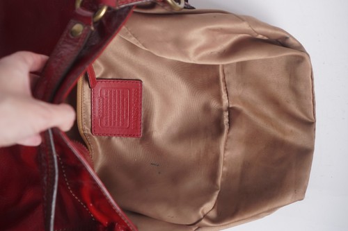 COACH 2008 Zoe Cherry Red Patent Leather Hobo Shoulder Bag - 12735 - Picture 21 of 23