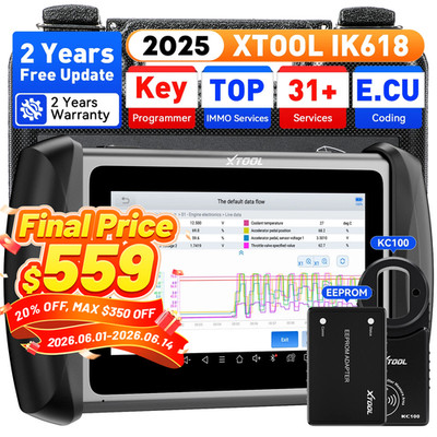 XTOOL IK618 Bidirectional Diagnostic OBD2 Scanner Key Programmer Coding Tool