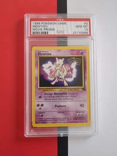 1999 Pokémon Mewtwo Movie Promo – PSA 10 Gem Mint – WotC