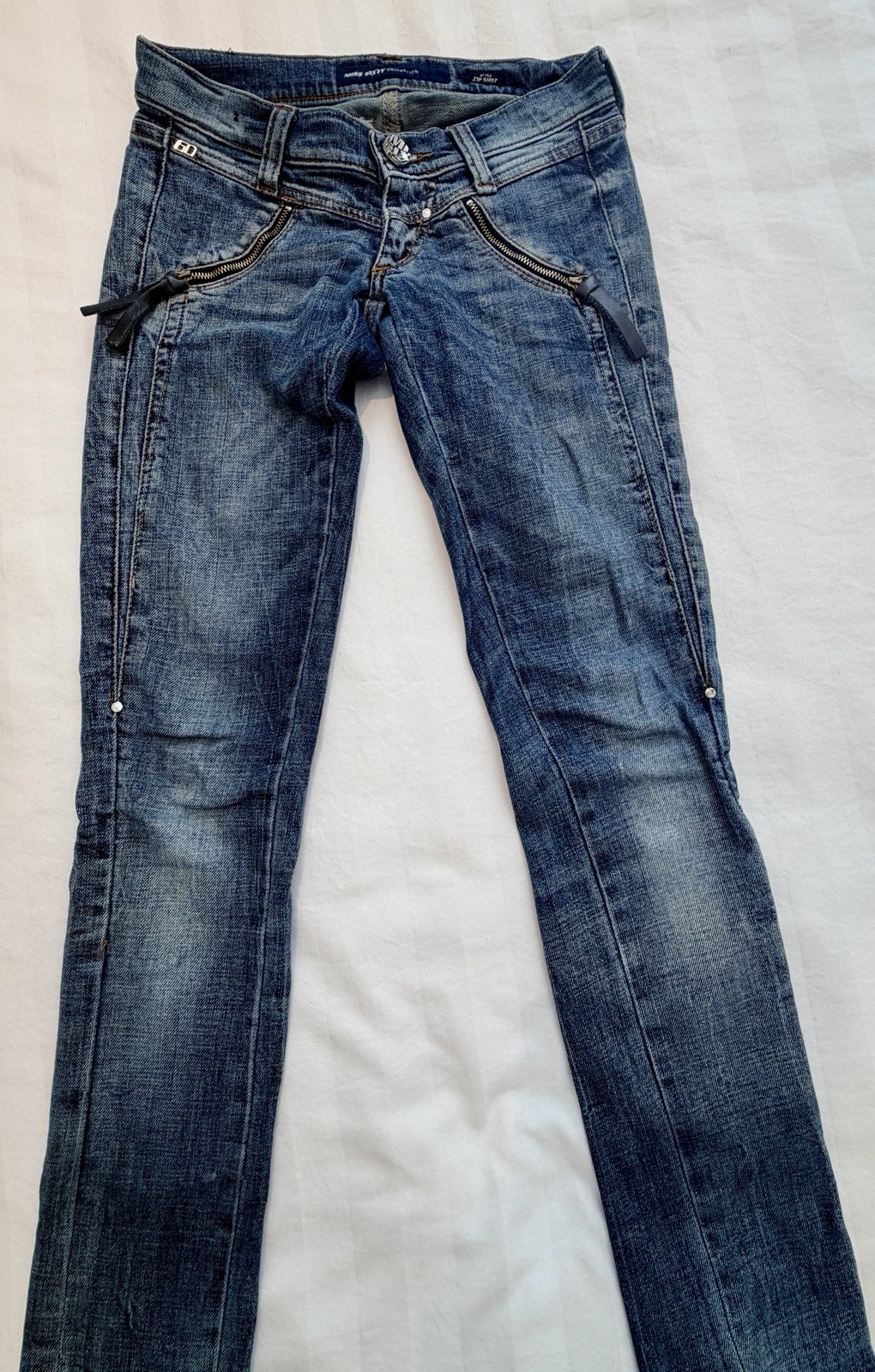 Miss Sixty Women's Skinny Jeans Blue Denim Medium Wash Stretch