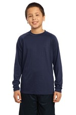 Sport-Tek YST700LS Youth Long Sleeve Ultimate Performance Crew T-Shirt
