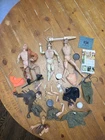 Vintage 1960s 1970s GI Joe Accessories Lot Hasbro Uniforms Weapons 12" Parts