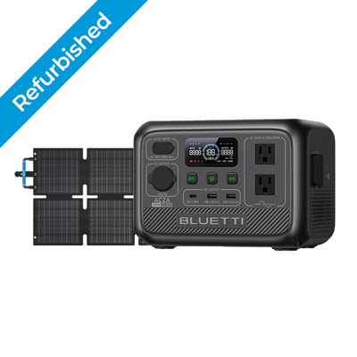 BLUETTI AC2A 300W 204Wh LiFePO₄ Portable Power Station+60W Solar