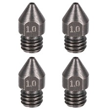4 Pcs 1.0mm 3D Printer Extruder Nozzles for MK8 13x6mm 