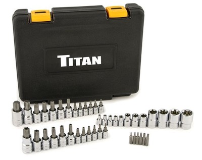 Titan Tools 54137 43-Piece Master Star Bit Socket Set